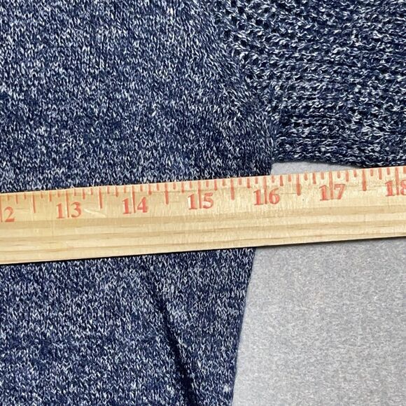 Athleta‎ Sweater Women Size XS Open Front Cardigan Blue Cashmere Linen Blend - Picture 5 of 11